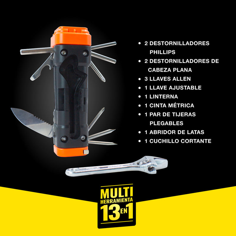 LINTERNA MULTIFUNCIONAL 13 en 1