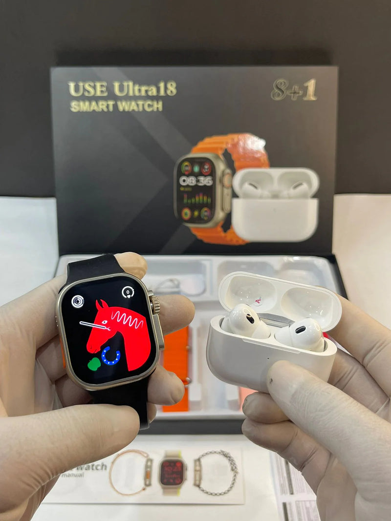 SMARTWATCH ULTRA 18 + AUDÍFONOS